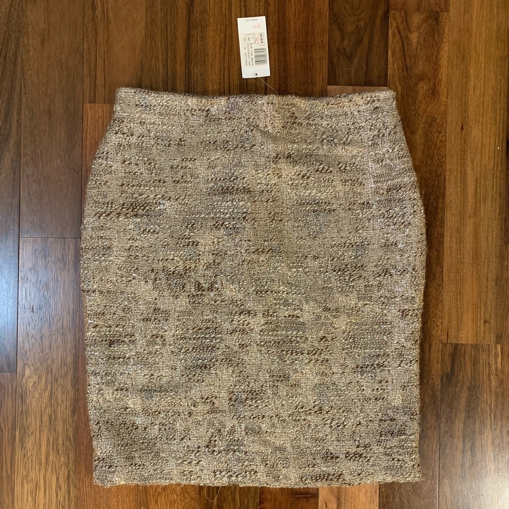 NWT BCBG Max Azria tweed sparkle pencil skirt